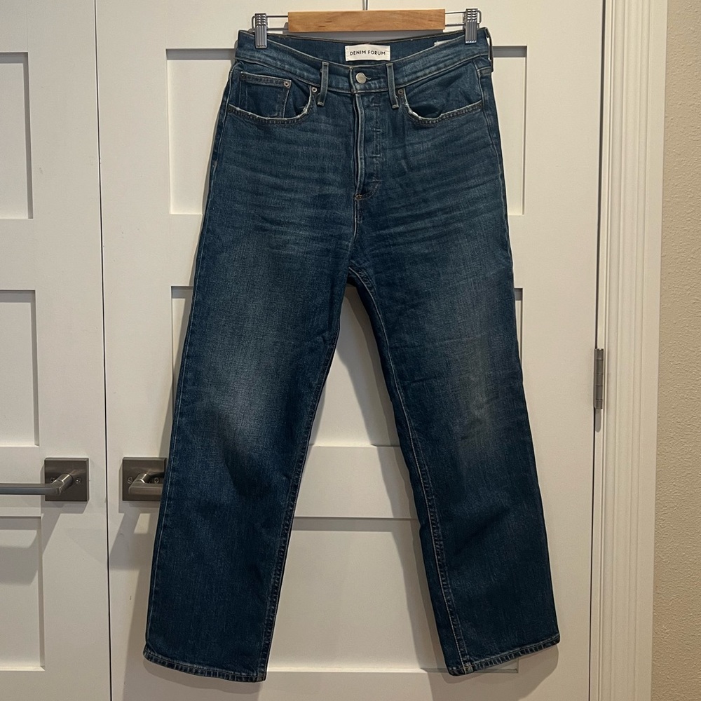 Denim Forum Aritzia The Arlo Hi-Rise Straight Jeans Size 28